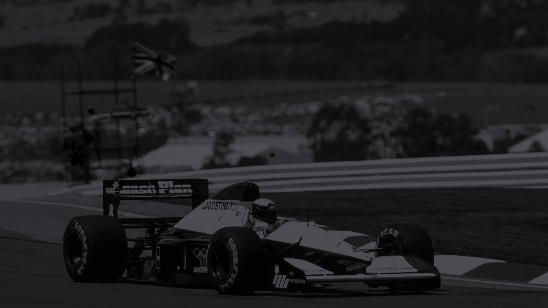 An F1 car on track